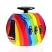 FIDGET DICE 6 Sides Fidget Toys Cube Relieves Stress and Anxiety Cube for Children and Adults (Rainbow)