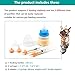 YeulYuuri Pet Feeding Bottle and Syringe Set for Puppies and Kittens(1 Bottles,2 Syringes,6 Nipples) Blue