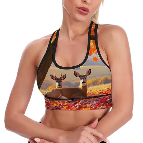 Womens Sexy Sports Bras Racerback Tops Outfit for Fitness