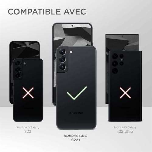 Coque silicone Samsung S22 Plus ONEFLOW finition soft touch durable verte - 7