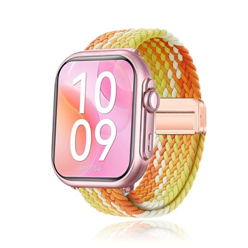 Correa de Nylon para Smartwatch SWGOTA G62 Naranja Claro miniatura 1