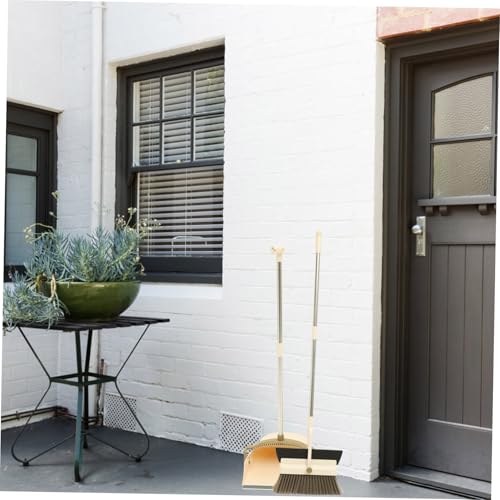 Gogogmee Staubbesen Set mit Langem Stiel Magnetisch Verbundenes Kehrschaufel Besen Set mit Haarentferner kamm Hängendes Home Cleaning Broom für Boden Bad und Garten Praktische Aufbewahrung – Bild 8