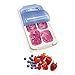 Prepworks from Progressive PrepWorks PKS-735 Dishwasher Safe Half Cup 6 Serving Leftover Soup & Food Storage Freezer Pod Tray with Silicone Lid, Blue & White