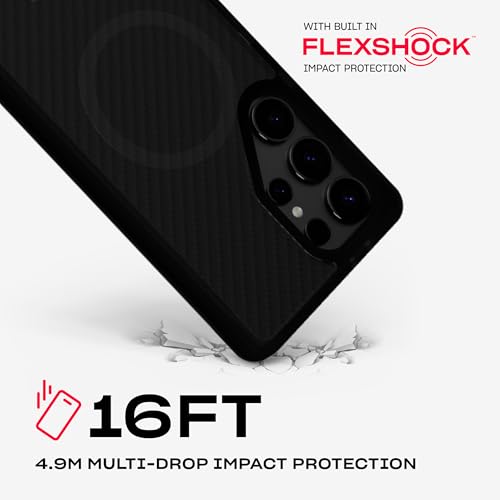 Image of Tech21 EvoArmor case for Samsung Galaxy S25 Ultra - with Magnets - Military Grade Protection - Black