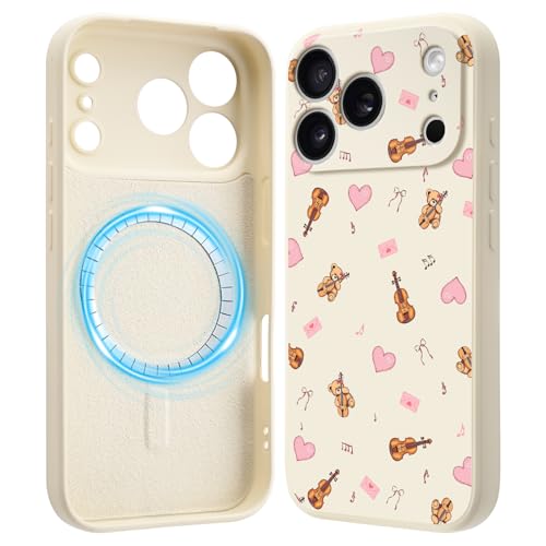Coque silicone iPhone 17 Pro Max blanc premium avec étui magnétique