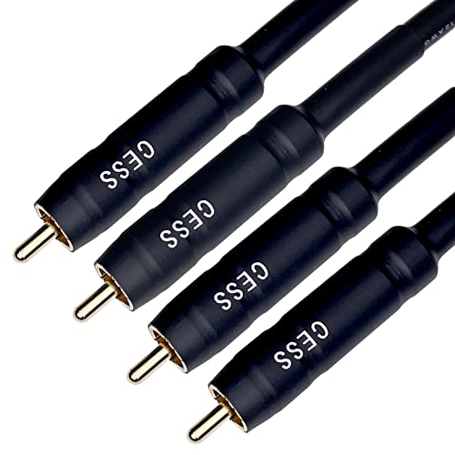 Cess-111-6I Rca Preamp Jumpers Male To Male Patch Cable, 2 Pack (6 Inches) #TOP2