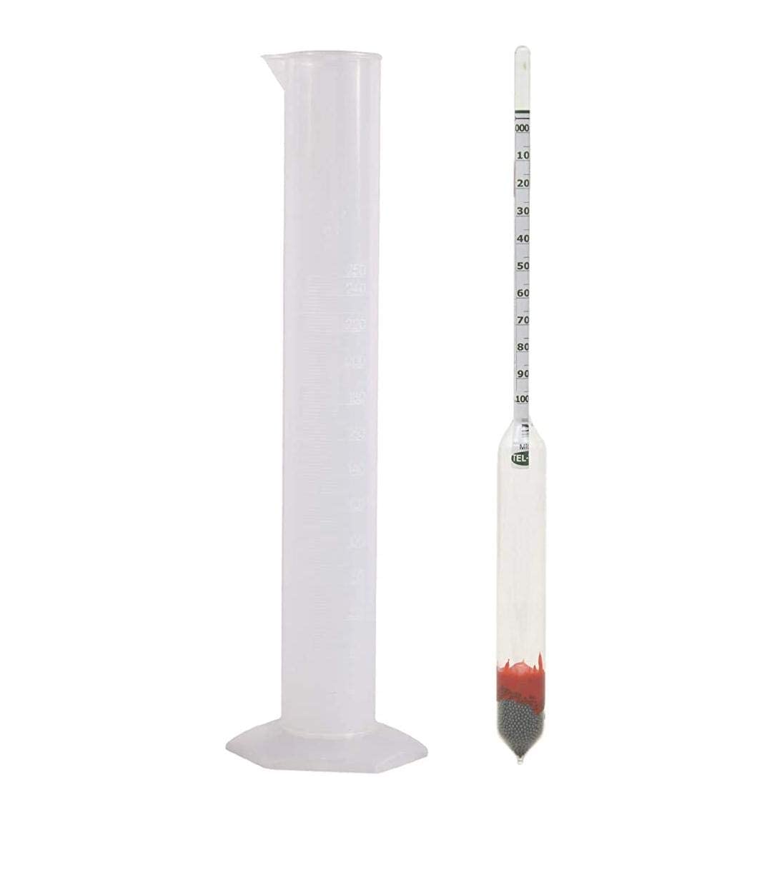 Hydrometer (Range 1000 to 2000) Specific Gravity (With 250ml Cylinder)-image-12