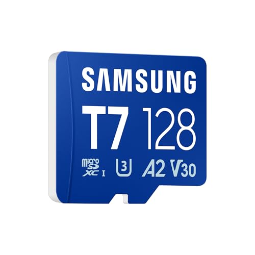 Image of Samsung microSDXC T7 128GB, Transfer Speeds Up to 170 MB /s, Made for Casual Gamers, Amateur Creators, & Everyday Users (MB-MB128T /AM)