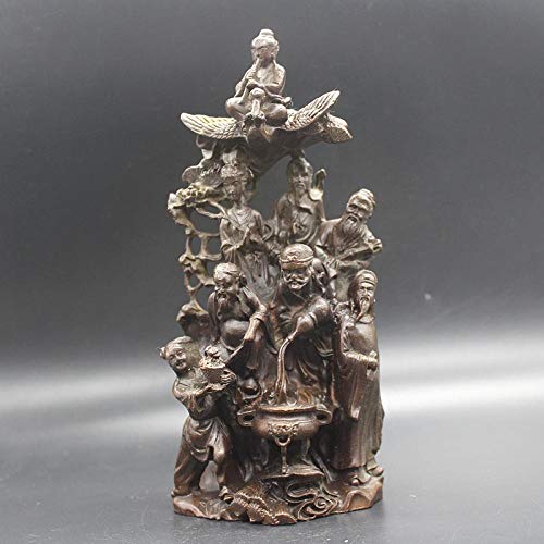 Figurine de collection d'antiquités artisanale Huit Immortels style de mer