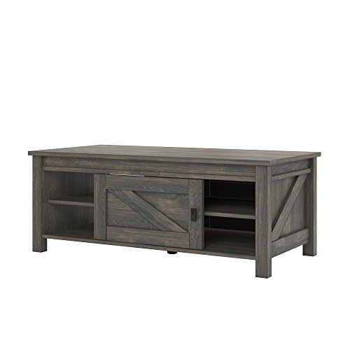 Ameriwood Home Farmington Coffee Table, Rustic Brown - Thumbnail 5
