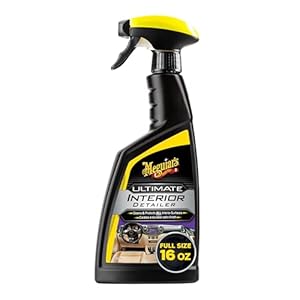 Meguiar’s G16216 Ultimate Interior Detailer, Protects Interior Surfaces from Dirt and Grime, Leaves Your Surfaces Protected from UV Rays and Giving It a Lasting Finish, 15.2 Oz Spray Bottle