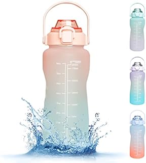 RaMokey 2.2Litre Water Bottle with Straw, Sports Water Bottles with Handle, Leak Proof Tritan Drinks Bottle BPA Free for Gym Fitness Outdoor Sports