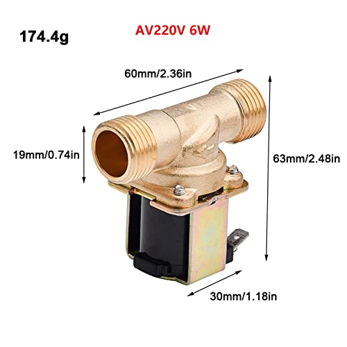 Électrovanne en laiton G1/2'' DC 24V pour régulation d'eau et air