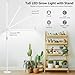STERREN Grow Lights Stand for Indoor Plants, Full Spectrum Plant Floor Lamp for Indoor Growing, 22W LED Plant Light with 4/8/12H Timer, 47’’ Modern White Standing Grow Light for All Stages,1437lm