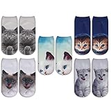 Zmart Cat Gifts for Cat Lovers Novelty Cat Socks Women Cat Mom Gifts Funny Cat Gifts for Girls