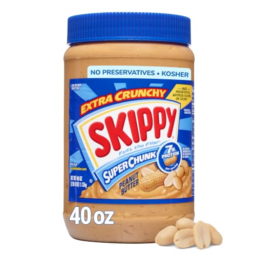 Image of SKIPPY SUPER CHUNK Peanut Butter, Plant Based Protein, 40oz x1