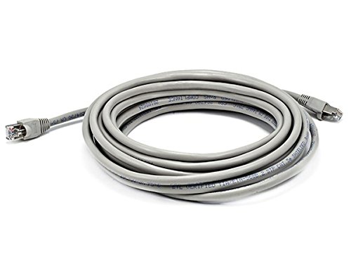 Monoprice 25FT 24AWG Cat5e 350MHz STP Ethernet Bare Copper Network Cable - Gray