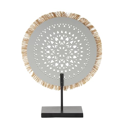 Escultura Decorativa Tribal de Madera Deco 79 gris 14x4x18 in miniatura 6