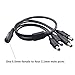 HISVISION Security Camera Power Supply Adapter 12V 2.5A 100V-240V AC to DC with 4-Way Power Splitter Cable -Fits CCTV Camera DVR NVR Surveillance System