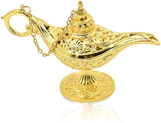 NATEE Vintage Magical Legend Aladdin's Genie Lamp for Home/Wedding Table Decoration, Collectable Rare Classic Arabian Costume Props Lamp Pot