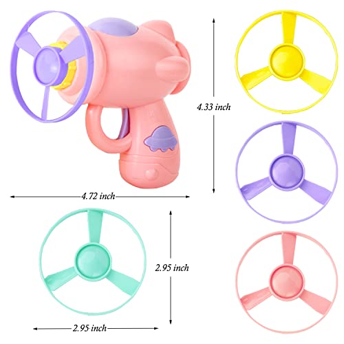 10 Pieces Cat Fetch Toy, Flying Cat Toy With Colorful Flying Propellers Set, Cat Puzzle Toy For Indoor Cat Playing Tracking Interactive Toys For Kitten Chasing Training Hunting (Pink And Purple) #TOP2
