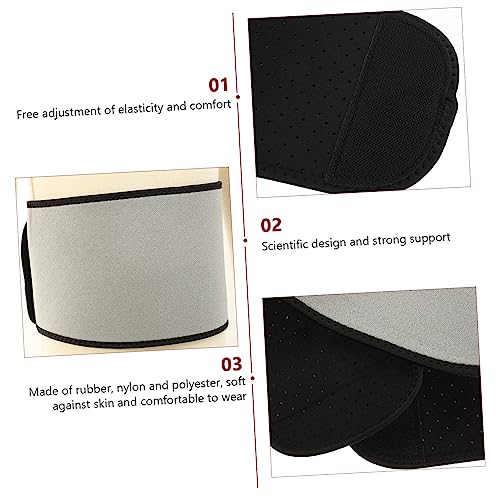 Faja lumbar de soporte para cintura gris transpirable miniatura 7