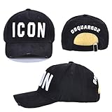 UKKD Cappellino da Baseball Berretto da Baseball di Cotone Rosso Berretto da Baseball Icona Logo Tappo da Uomo Cappello da Donna Cappello Nero Cappelli da papà