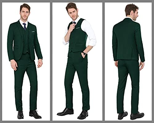 MAGE MALE Males's 3 Items Swimsuit Elegant Strong One Button Slim Match Single Breasted Get together Blazer Vest Pants Set 4 41B0TWpqBsL. AC