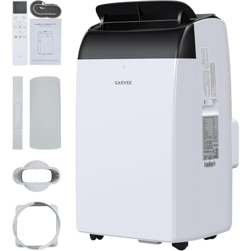 Image of Garvee 14000 BTU Portable Air Conditioner, 3-in-1 Indoor AC Unit with Cooling, Dehumidifier, Fan, Follow Me, 24-Hour Timer, Remote Control & Window Kit for Bedroom, Home Office, Apartment, 750 Sq. Ft