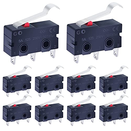 Taiss 10 pezzi Interruttori di finecorsa Micro