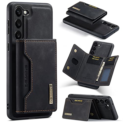 Étui cuir Samsung S25 noir de haute qualité avec compartiment cartes magnétique