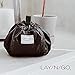 Lay-n-Go Cosmo Drawstring Cosmetic & Makeup Bag Organizer - Portable Drawstring Makeup Bag w/Zipper Pocket, Makeup Loops & More - Durable, Machine Washable Toiletry Bag for Travel (20