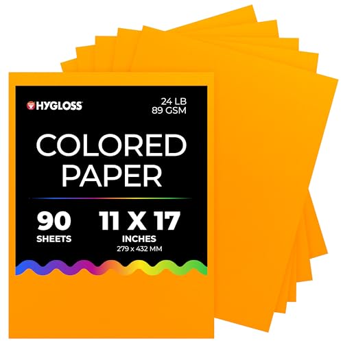 Papier de couleur orange clair sans acide de qualité supérieure