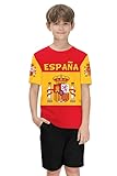 🏆 Esta camiseta de manga corta es el regalo perfecto para el Mundial para un niño pequeño que apoye a la selección española