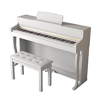 88 Keys Digital Piano Weighted Hammber Action Electric Keyboard Piano Support Bluetooth MIDI With Furniture Stand, Triple Pedal, Stool For Beginners & Professional (Color : White) - Les Beatles, Paul McCartney, John Lennon, RIngo Starr, George Harrison