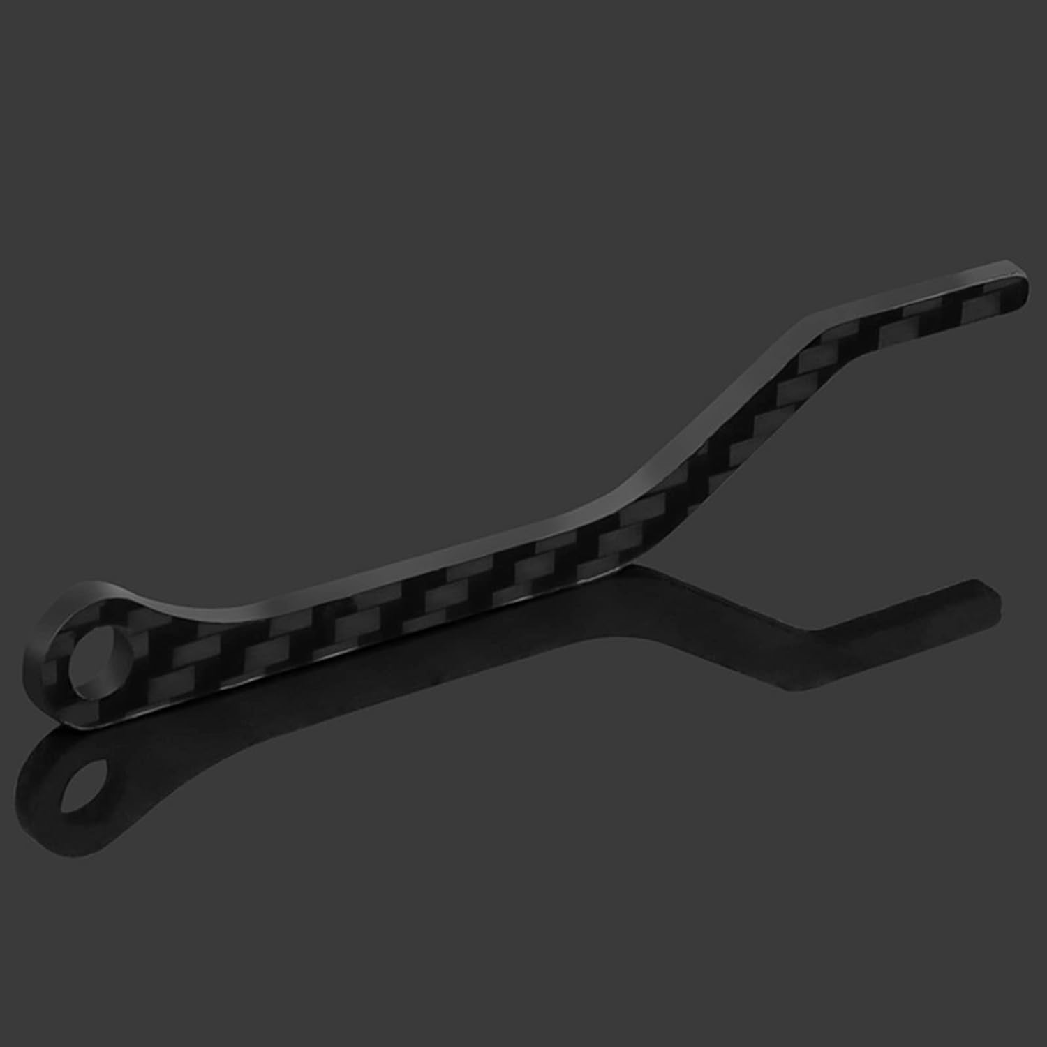 Black Carbon Fiber Chain Stabilizer Drop Keeper Road Bike Chain Catcher Anti-Drop Chain Guide Bike Accessories Chain Guide Drop Catcher Bike Chain Anti-Drop Stabilizer Drivetrain