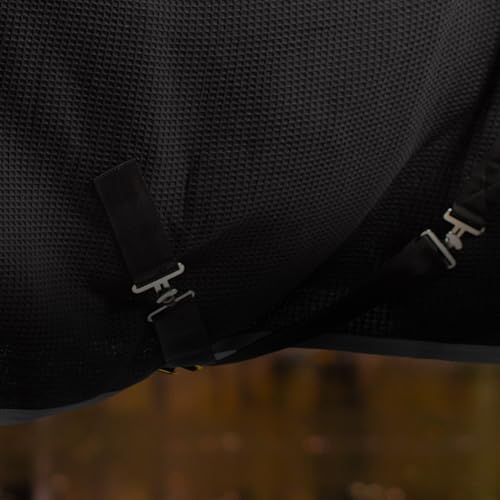 Image of Equinavia Luftig Waffle Cooler | 100% Cotton - Black - 72 in