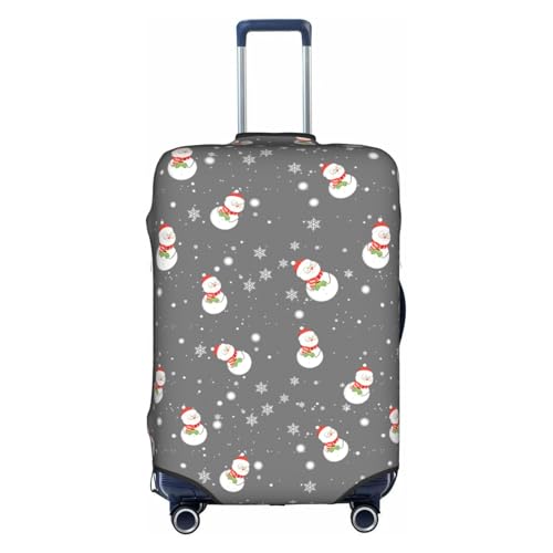 Travel Luggage Cover Christmas Xmas Santa Snowflake Fashion Washable Baggage Suitcase Protector Fit For Luggage Small