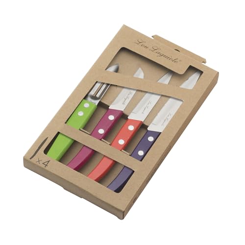 Set cuchillos cocina 4 piezas acero inox miniatura 5
