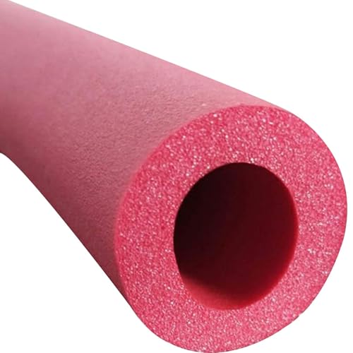 PHATM Mousse de Tube D'isolation Antigel Extérieure 1,0 m, Couvertures D'isolation de Tuyaux, D'isolation en Mousse de Canalisation Extérieure, Épaisseur 4,0 mm, ID 12,0 14,0 mm(Red,12.0 mm/0.47 in)
