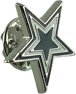 ピンバッジ ピンズ ラペルピン ブローチ ほし ホシ 星 スター A シルバー&ダークブルー