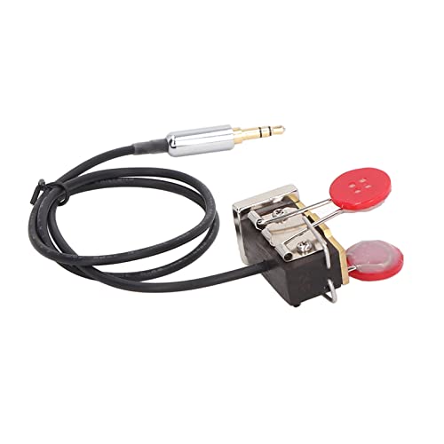 Tecla automática CW Morse de latón portátil mini miniatura 7
