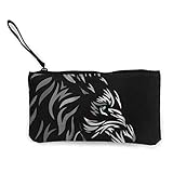 SDFGJ Mode Frauen Geldbörsen Netter Druck Münze Geldbörse Reise Make-up Bleistift Stift Fall Mit Griff Münze Leinwand Reißverschluss Beutel