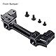 Runup RC Stoßstange Halterung Aluminium Legierung Vorne und Hinten für AXIAL SCX10 II 90046 1/10 RC Crawler Auto Upgrade