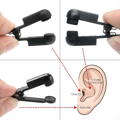 Soft Ear Clip Double-Sided Rubber Head Black, Long-Lasting Version, Set of 4 image 5