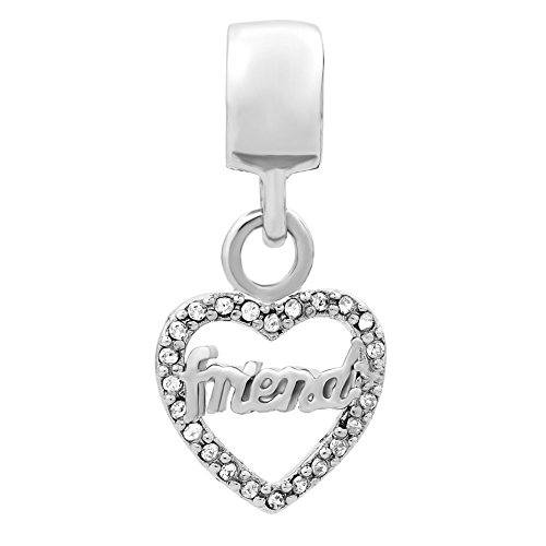 Image of Roy Lopez Heart Love Sister Charm Beads for Bracelet