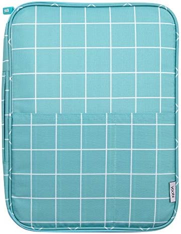 Yoobi | Document Organizer with 2 Zippers | Mint Grid (YOOB1202456)