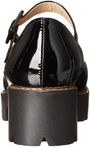Platform Mary Janes for Women Round Toe Ankle Strap Lolita Style Chunky Platform Low Heel Pumps Oxford Shoes Black | Image 2