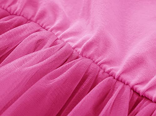 Girls Tutu Dress Toddler Ruffle Sleeve Princess Party Tulle Sundress4