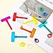 16 PCS Dyslexia Tools for Kids, Colorful Dyslexia Reading Tools Finger Trackers Reading Guide Strips Finger Pointers Highlighter with Fingers Rings Readings Trackers for Kids Colored Overlays
